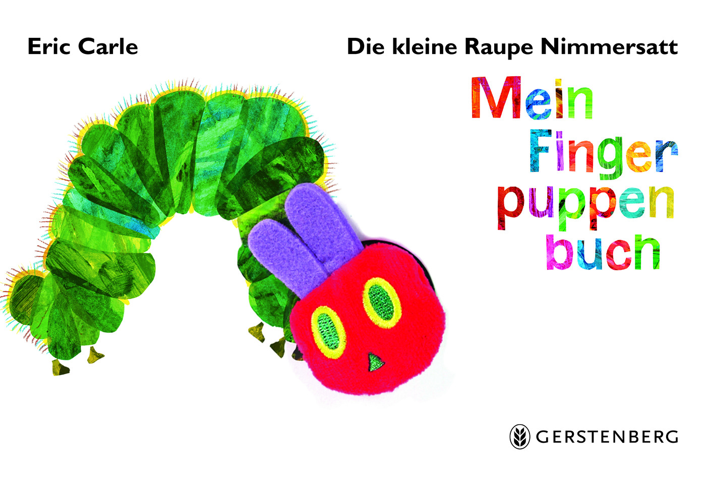 Buchcover "Die kleine Raupe Nimmersatt (Fingerpuppenbuch), Gerstenberg 