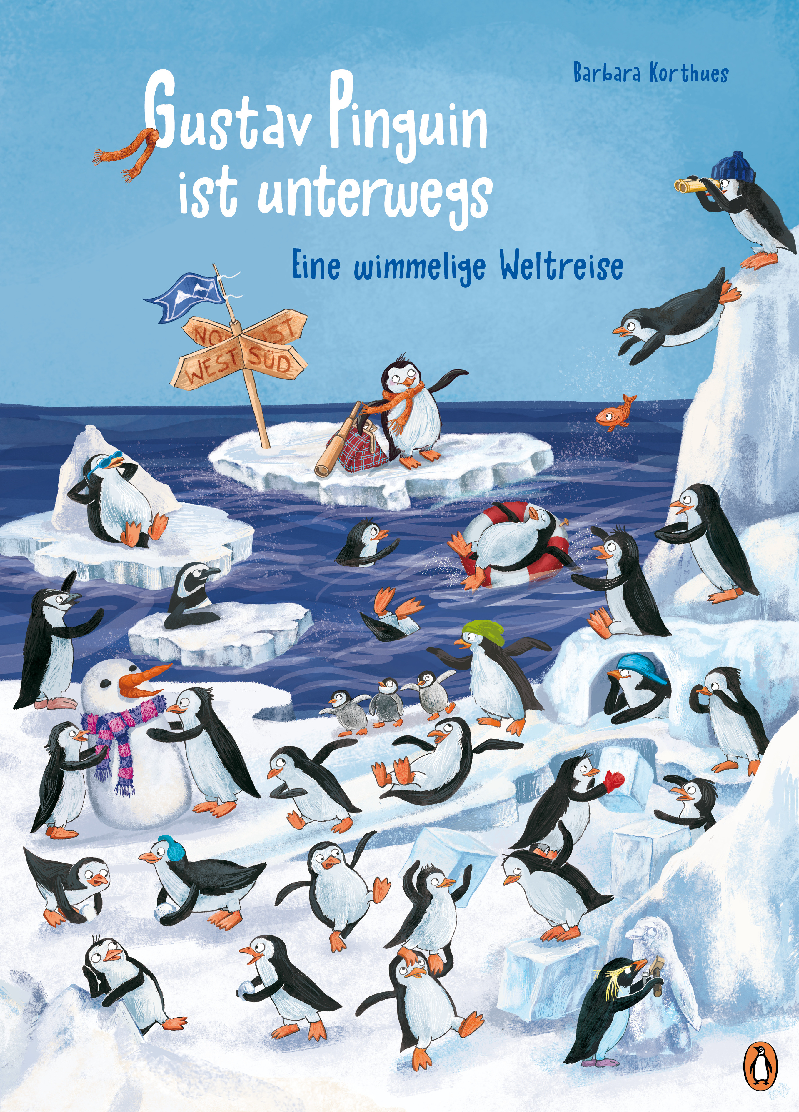 Buchcover "Gustav Pinguin ist unterwegs", Penguin Junior 