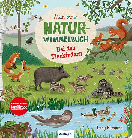 Buchcover "Mein erstes Naturwimmelbuch: Bei den Tierkindern", Esslinger 