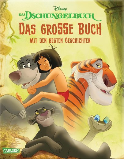 Buchcover Das große Buch mit den besten Geschichten Dschungelbuch Carlsen