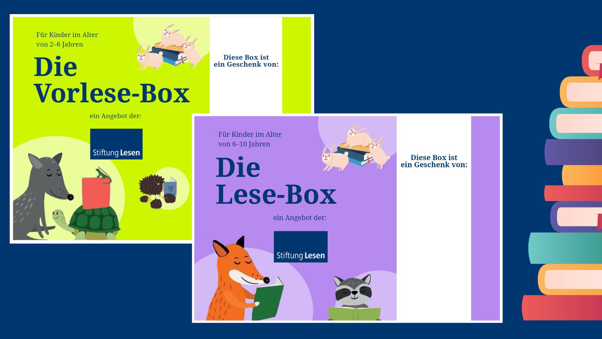 MockUp der (Vor-)Lese-Boxen