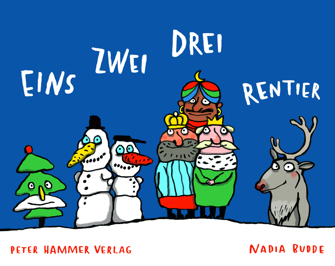 Buchcover "Eins Zwei Drei Rentier", Peter Hammer