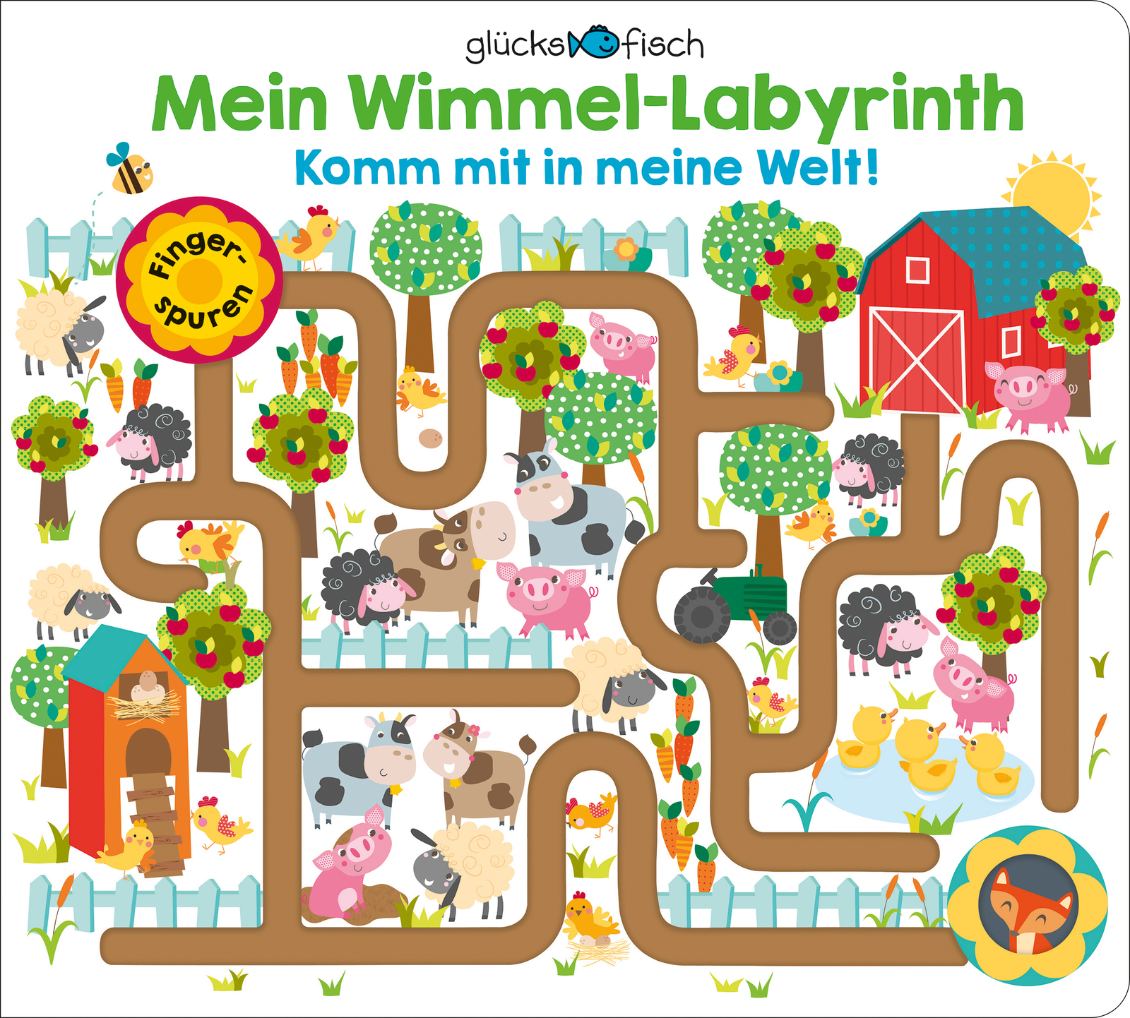 Buchcover "Mein Wimmellabyrinth. Komm mit in meine Welt!", FISCHER Sauerländer (Glücksfisch)