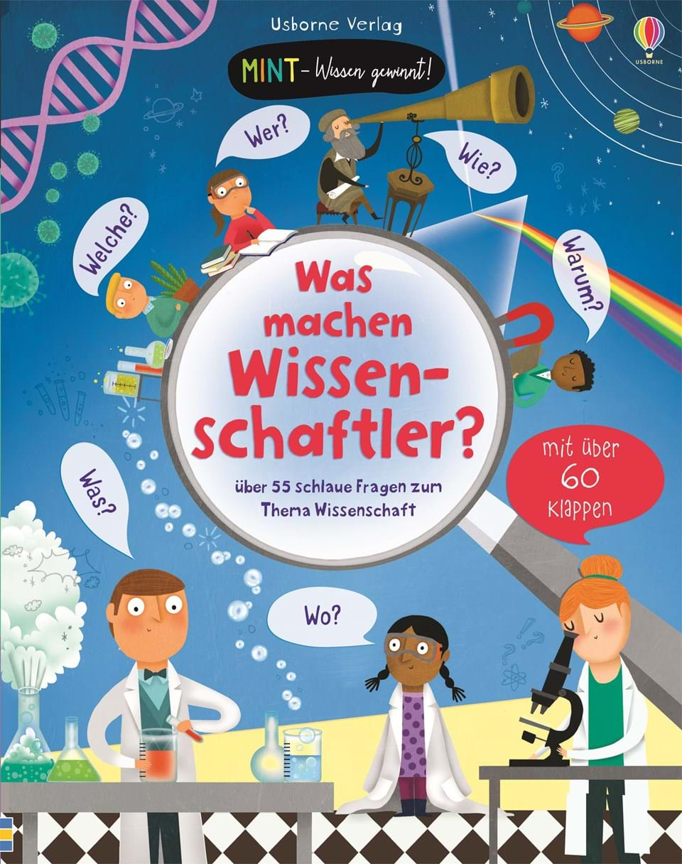 Buchcover "Was machen Wissenschaftler?", Usborne