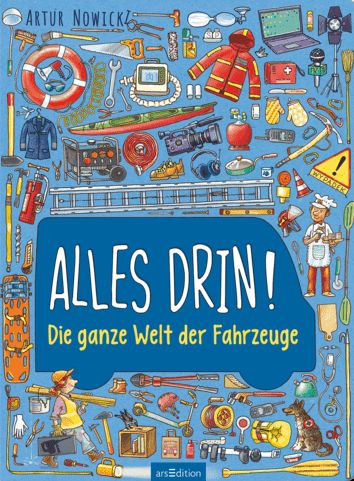Buchcover "Alles drin - Die ganze Welt der Fahrzeuge", arsEdition 