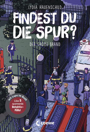 Buchcover "Findest du die Spur? - Der große Brand", Loewe 