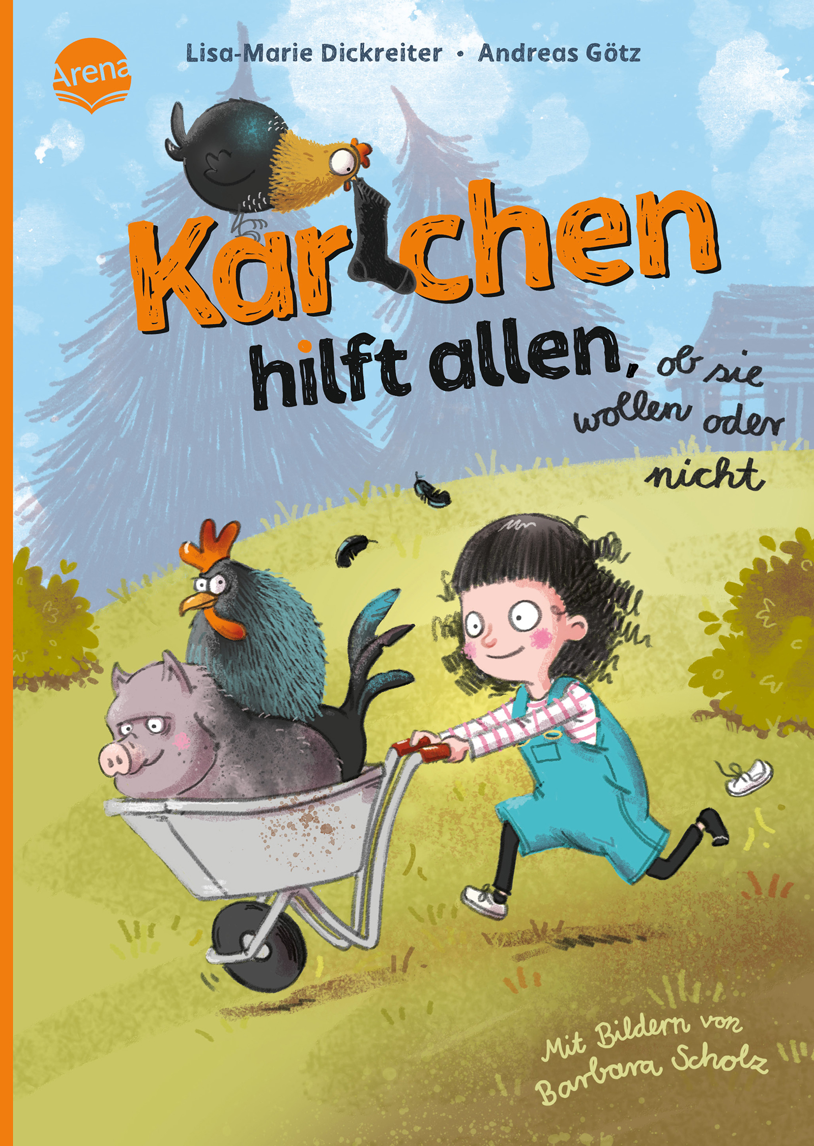 Buchcover "Karlchen hilft allen; ob sie wollen oder nicht", Arena 