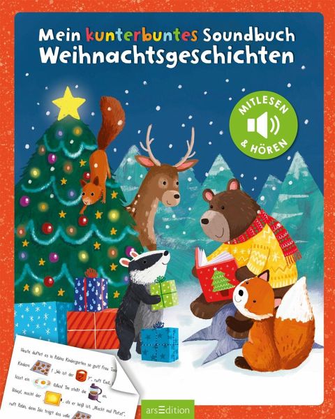 Buchcover "Mein Kunterbuntes Soundbuch: Weihnachtsgeschichten", arsEdition 