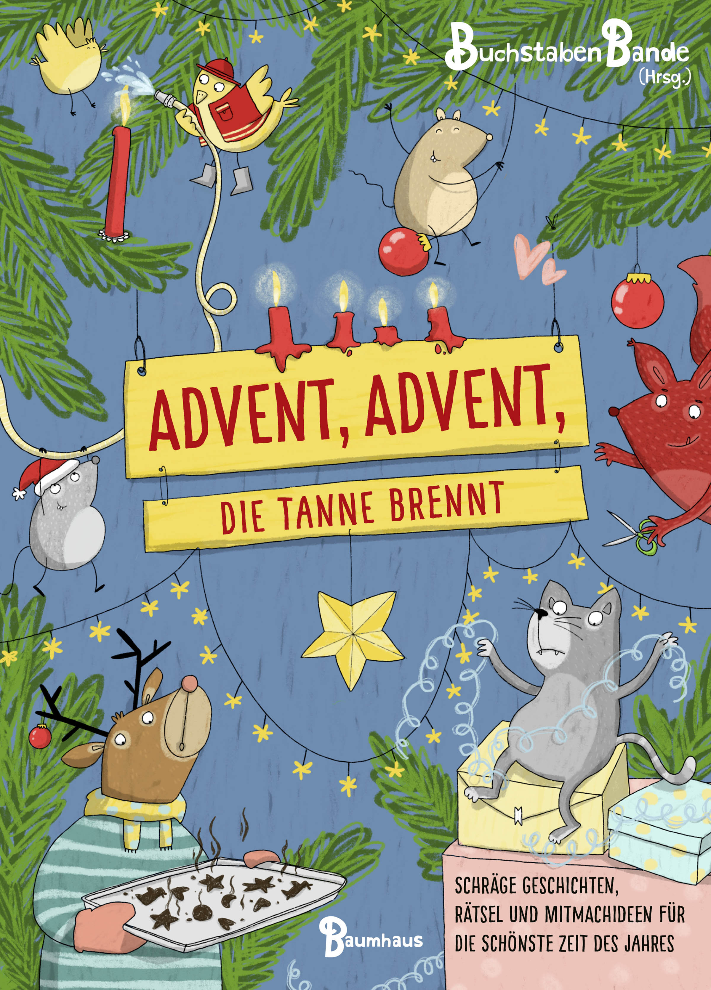 Buchcover "Advent, Advent die Tanne brennt", Baumhaus 