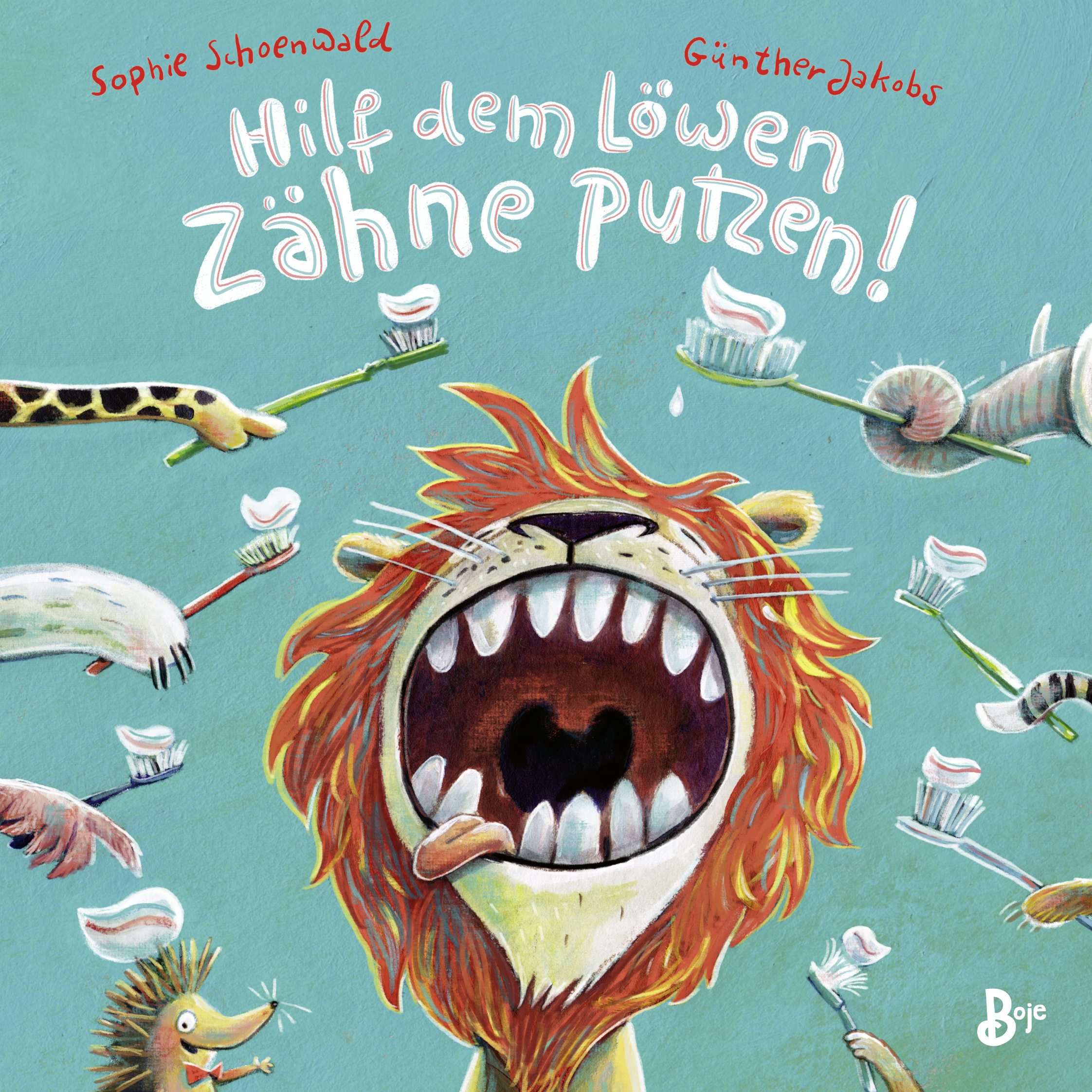 Buchcover "Hilf dem Löwen Zähne putzen", Boje