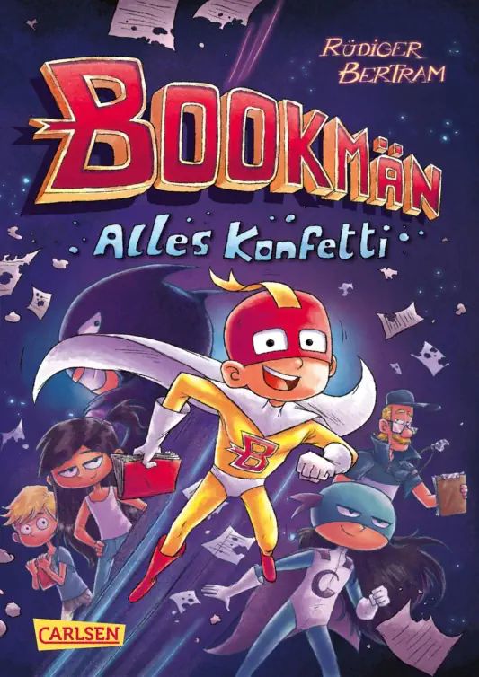 Buchcover "Bookmän - Alles Konfetti!", Carlsen 