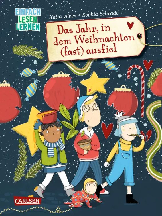 Buchcover "Das Jahr, in dem Weihnachten (fast) ausfiel", Carlsen 