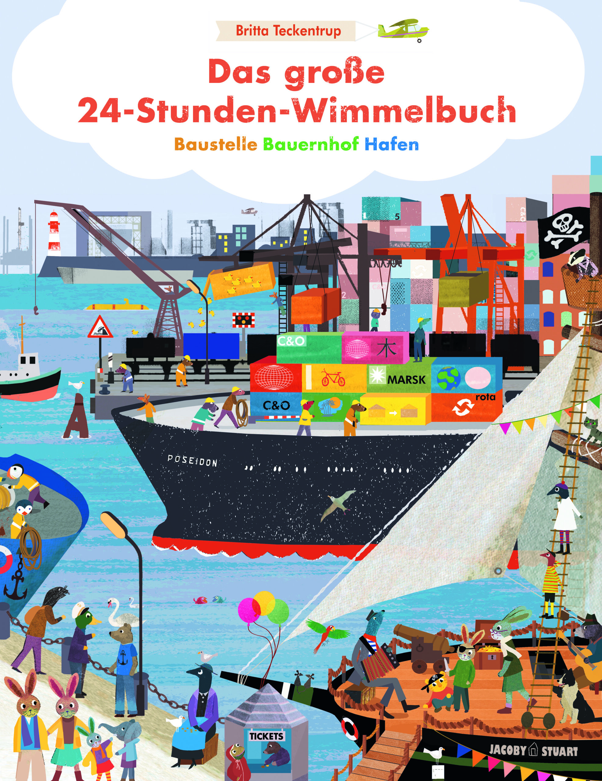 Buchcover "Das große 24-Stunden-Wimmelbuch", Jacoby Stuart 