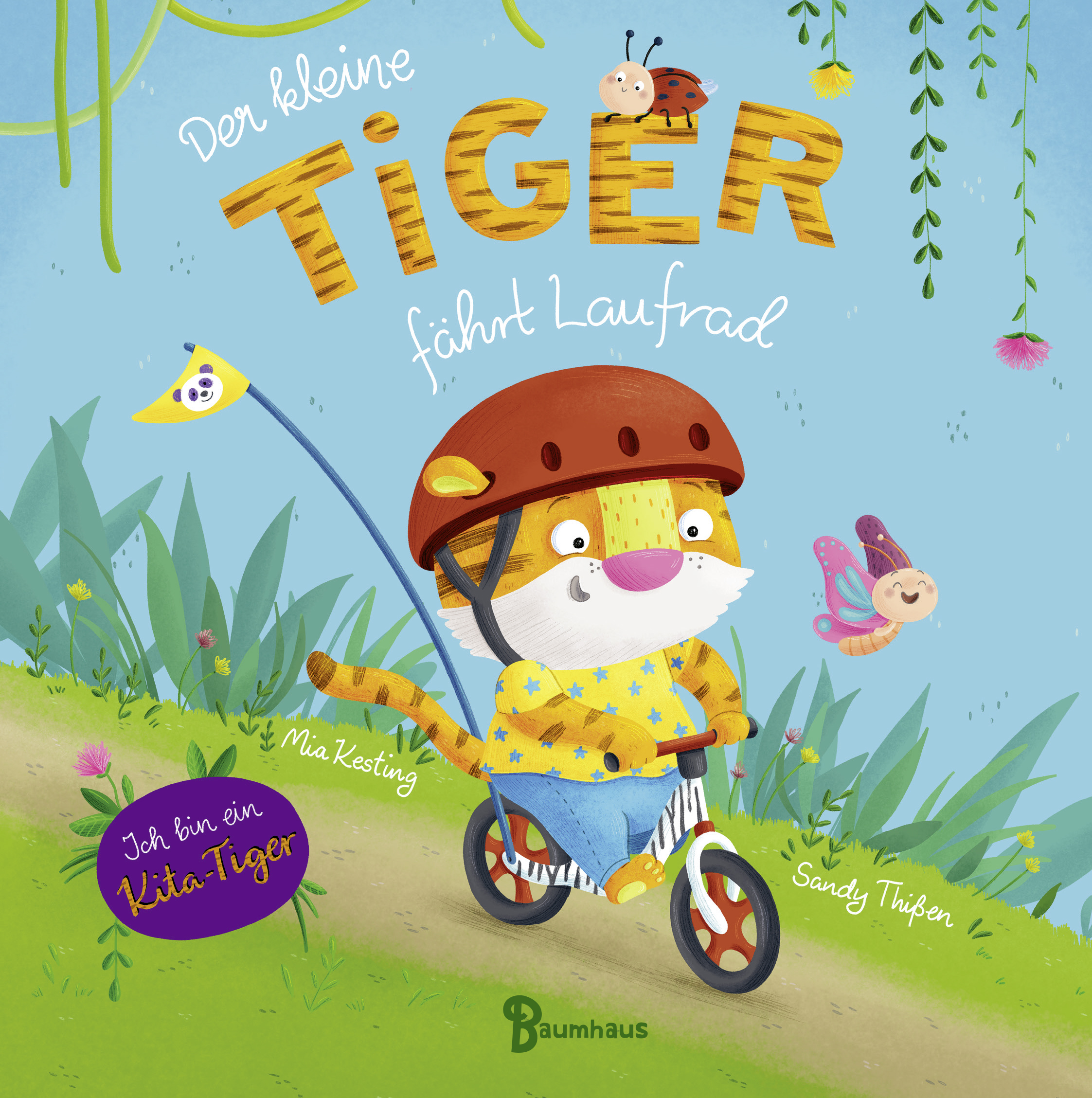 Buchcover "Der kleine Tiger fährt Laufrad", Baumhaus 