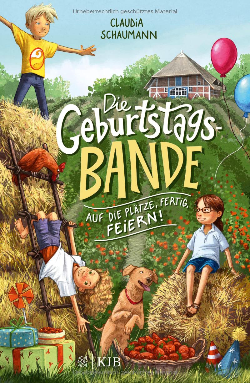 Buchcover" Die Geburtstagsbande - Auf die Plätze, fertig, feiern!", Fischer KJB