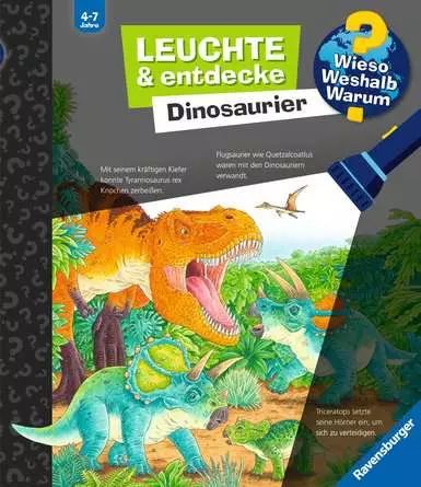 Buchcover "Leuchte und Entdecke - Dinsoaurier", Ravensburger 