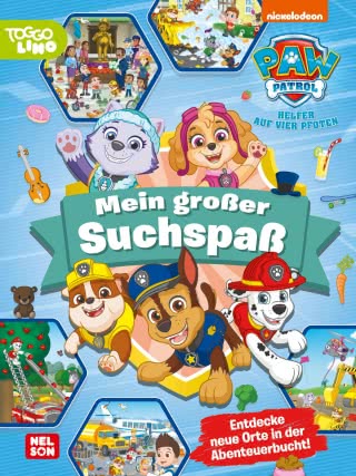 Buchcover "Paw Patrol: Mein großer Suchspaß", Nelson 