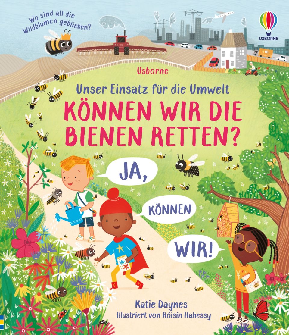 Buchcover "Unser Einsatz für die Umwelt: Können wir die Bienen retten?", Usborne 