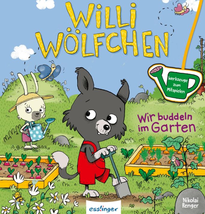 Buchcover "Willi Wölfchen - Wir buddeln im Garten", Esslinger 