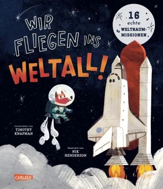 Buchcover "Wir fliegen ins Weltall", Carlsen 