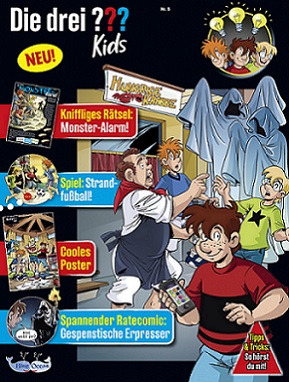 Buchcover "Die drei ??? Kids", Blue Ocean und Kosmos