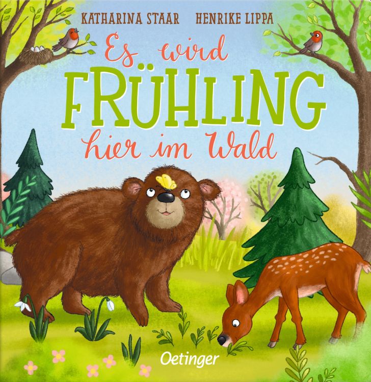 Buchcover "Es wird Frühling hier im Wald", Oetinger 