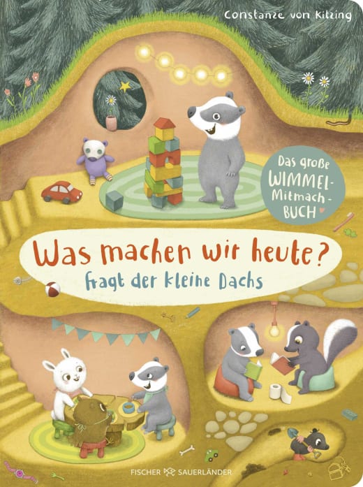 Buchcover "Was machen wir heute? fragt der kleine Dachs", Fischer Sauerländer 