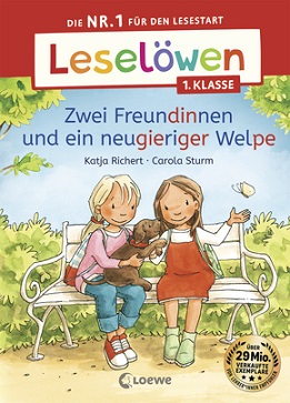 Buchcover "Zwei Freundinnen und ein neugieriger Welpe", Loewe