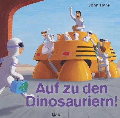 Buchcover "Auf zu den Dinosauriern", Moritz 