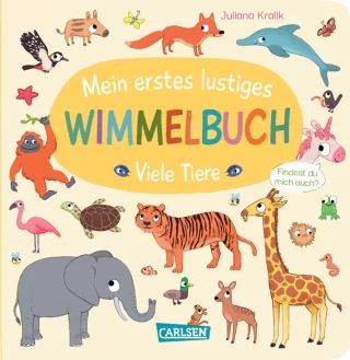 Buchcover "Mein erstes lustiges Wimmelbuch - Viele Tiere", Carlsen