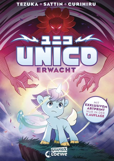 Buchcover "Unico erwacht", Loewe Graphix