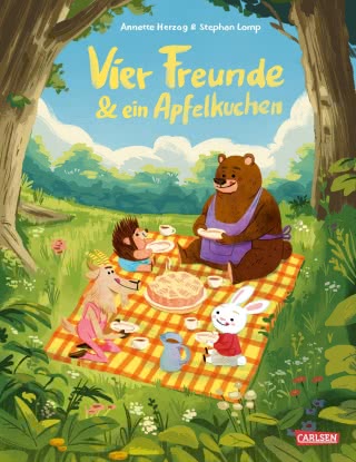 Buchcover "Vier Freunde und ein Apfelkuchen", Carlsen 
