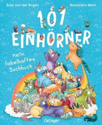 Buchcover "101 Einhörner - Mein fabelhaftes Suchbuch", Oetinger 