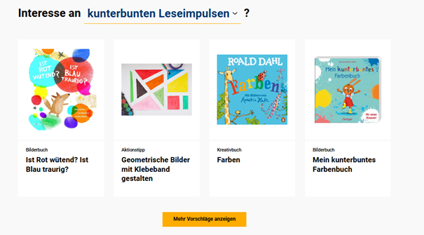 Medienmodul mit Büchern