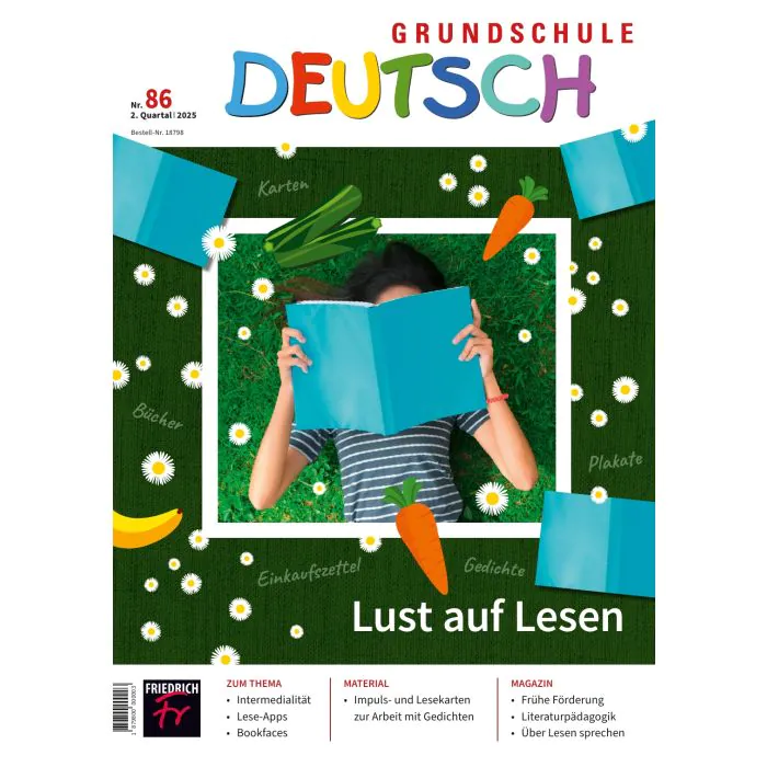 Magazincover „Grundschule Deutsch Nr.86 Lust auf Lesen“, Friedrich Verlag
