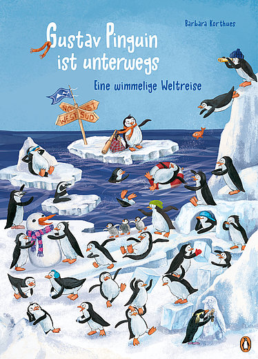 Buchcover "Gustav Pinguin ist unterwegs", Penguin Junior 