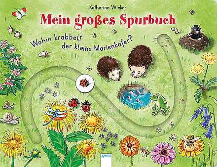 Buchcover "Mein großes Spurbuch: Wohin krabbelt der kleine Marienkäfer?", Arena
