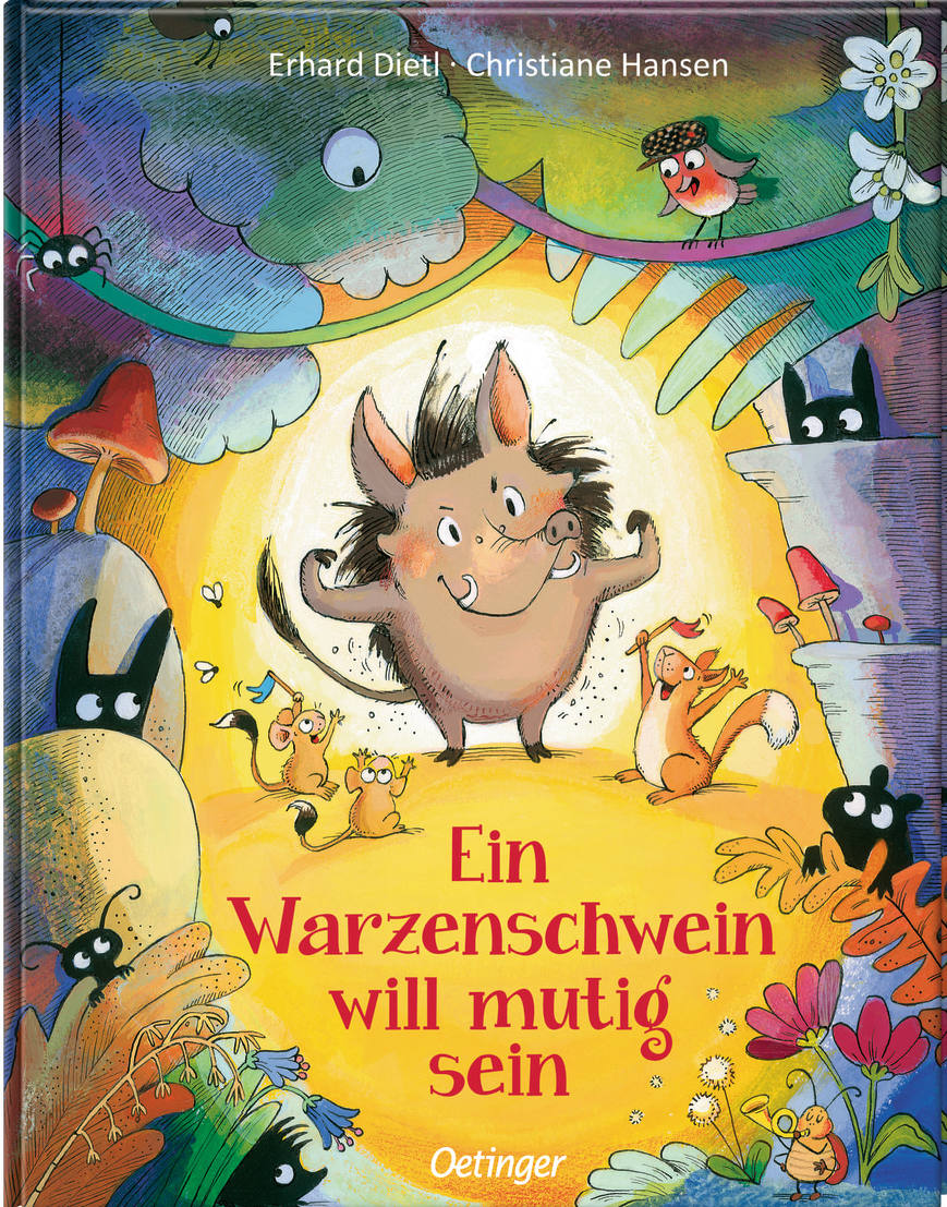Buchcover "Ein Warzenschwein will mutig sein"