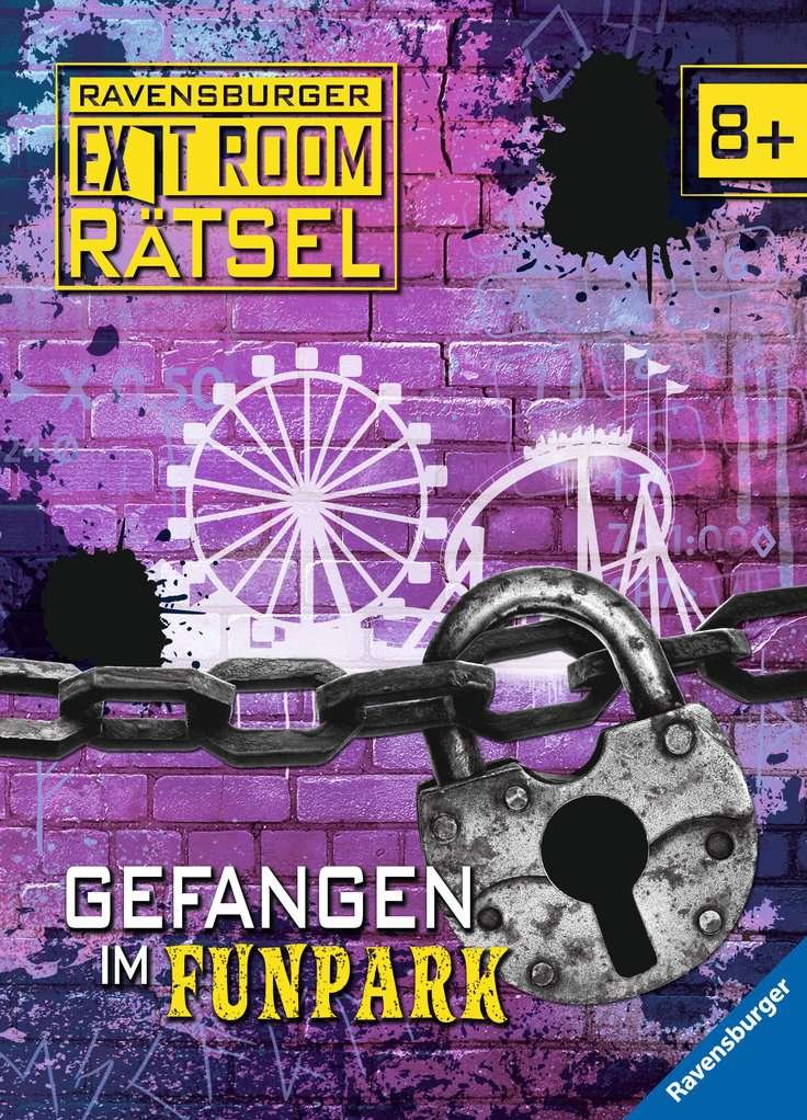 Buchcover "Exit Room Rätsel - Gefangen im Funpark"
