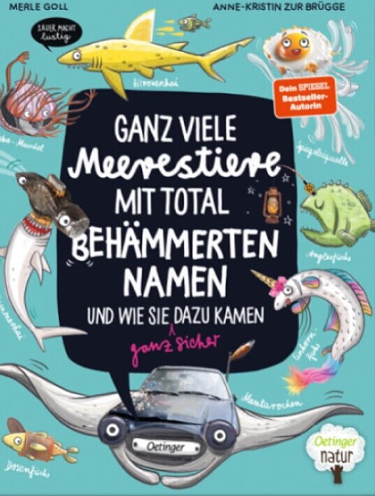 Buchcover "Ganz viele Meerestiere mit total behämmerten Namen", Oetinger