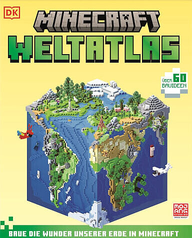Buchcover "Minecraft Weltatlas", Dorling Kindersley