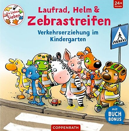 Buchcover "Laufrad, Helm und Zebrastreifen", Coppenrath 