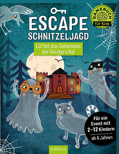 Buchcover "Escape Schnitzeljagd. Lüfte das Geheimnis der Geistervilla", arsEdition