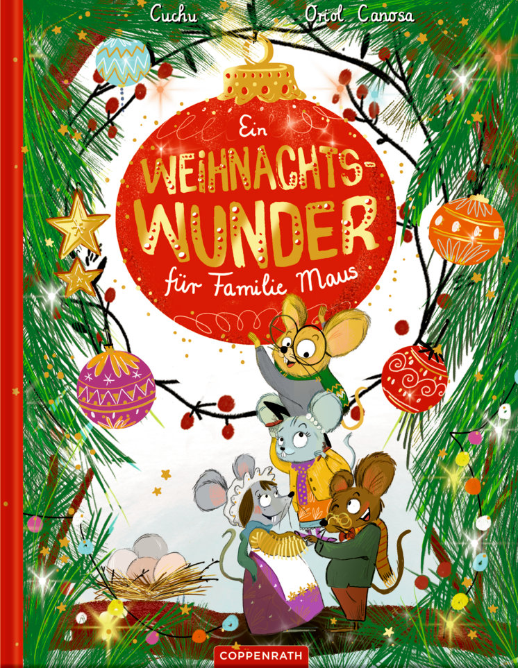 Buchcover "Ein Weihnachtswunder für Familie Maus", Coppenrath