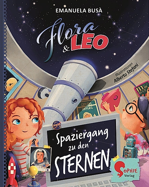 Buchcover "Flora & Leo. Spaziergang zu den Sternen"