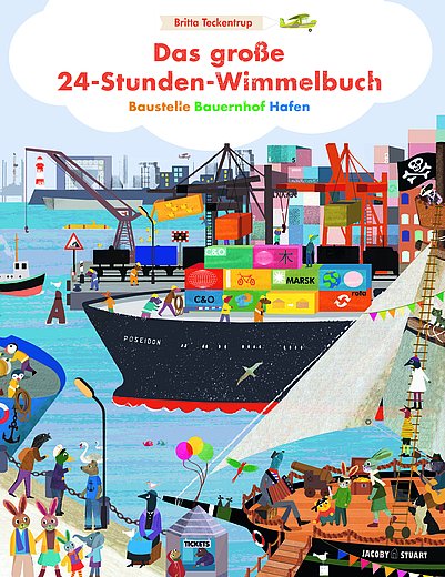 Buchcover "Das große 24-Stunden-Wimmelbuch", Jacoby Stuart 