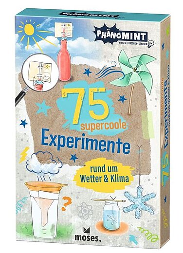 Spielcover "75 supercoole Experimente rund um Wetter & Klima" , moses