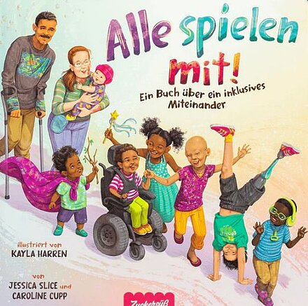 Buchcover "Alle spielen mit!", Zuckersüß Verlag
