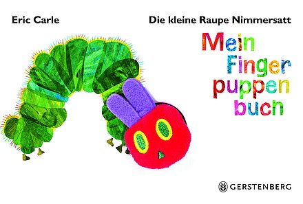 Buchcover "Die kleine Raupe Nimmersatt (Fingerpuppenbuch), Gerstenberg 