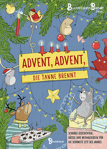 Buchcover "Advent, Advent die Tanne brennt", Baumhaus 